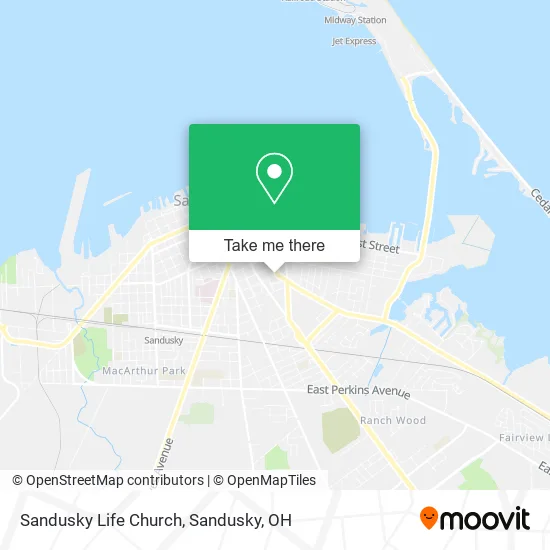Sandusky Life Church map