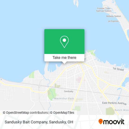 Sandusky Bait Company map