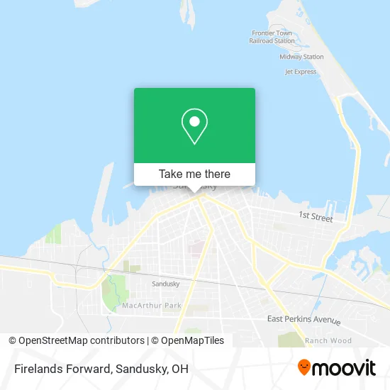 Firelands Forward map