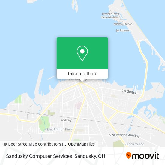 Sandusky Computer Services map