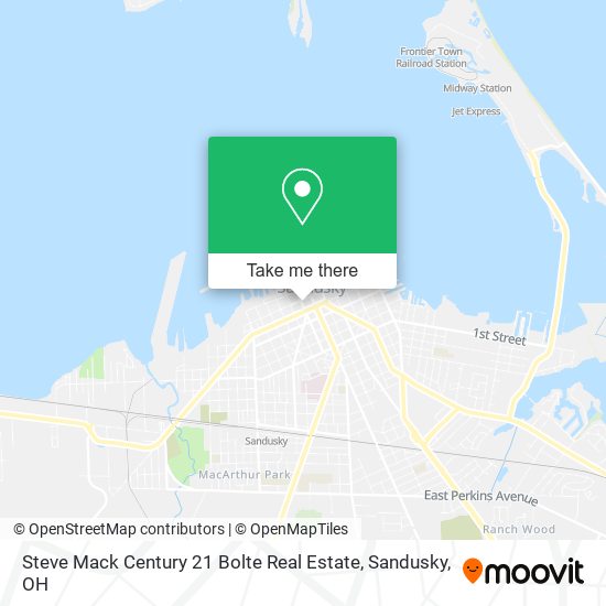 Mapa de Steve Mack Century 21 Bolte Real Estate