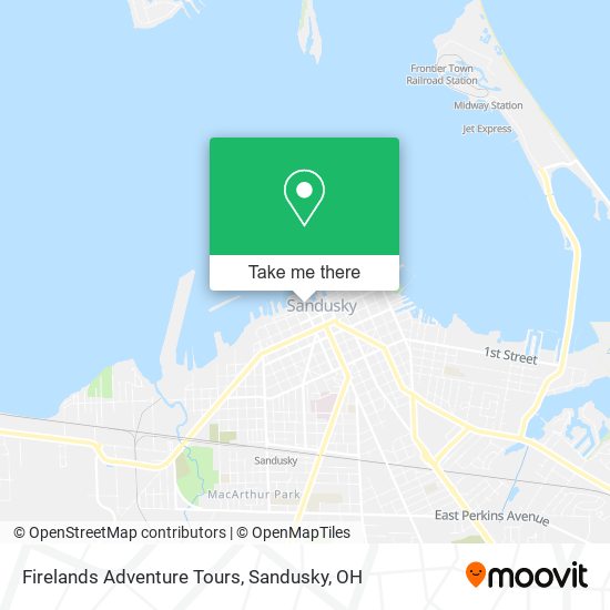 Mapa de Firelands Adventure Tours