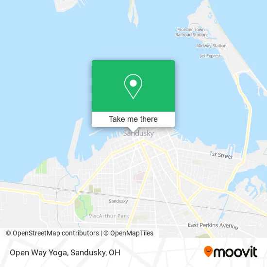 Open Way Yoga map