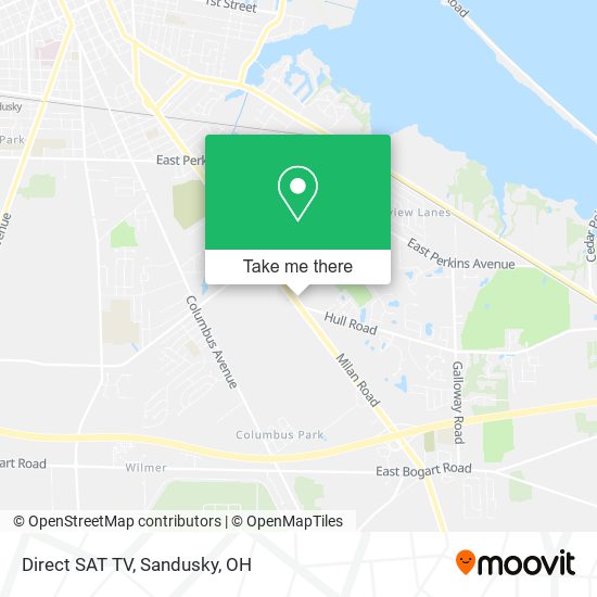 Direct SAT TV map