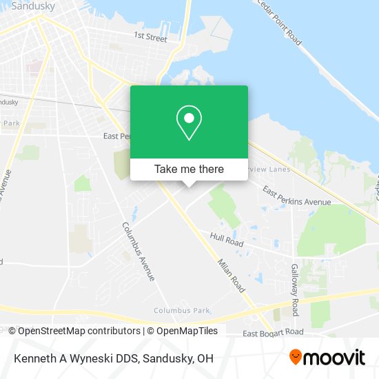 Kenneth A Wyneski DDS map