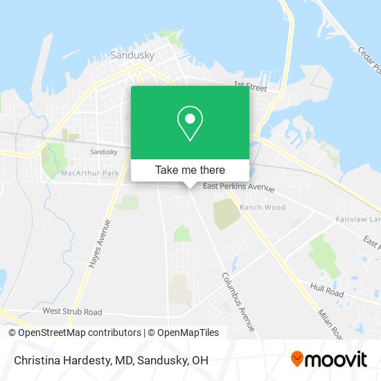 Mapa de Christina Hardesty, MD