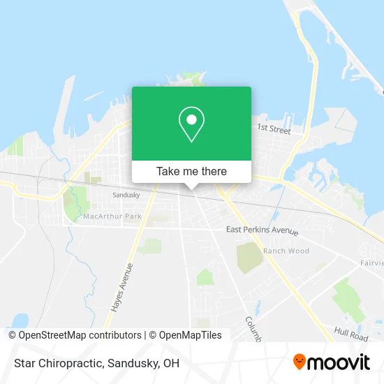 Star Chiropractic map