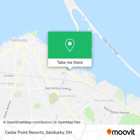Cedar Point Resorts map