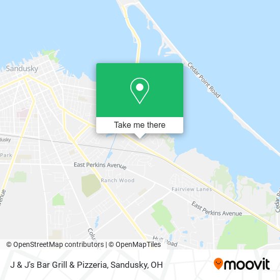J & J's Bar Grill & Pizzeria map