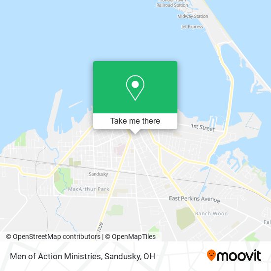 Men of Action Ministries map