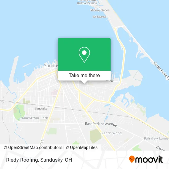 Riedy Roofing map