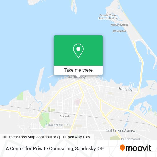 A Center for Private Counseling map