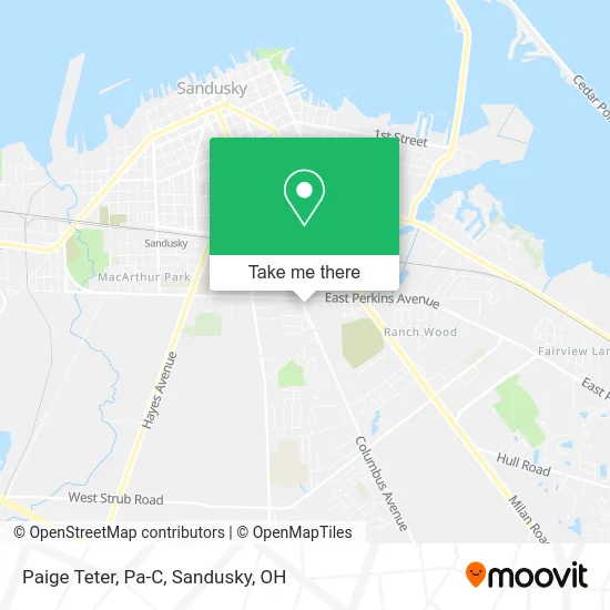 Mapa de Paige Teter, Pa-C