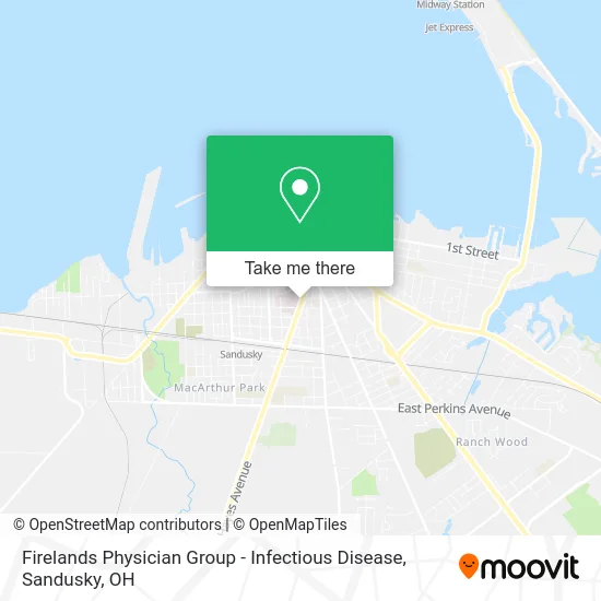 Mapa de Firelands Physician Group - Infectious Disease