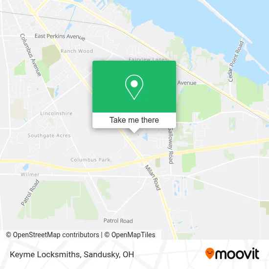 Keyme Locksmiths map