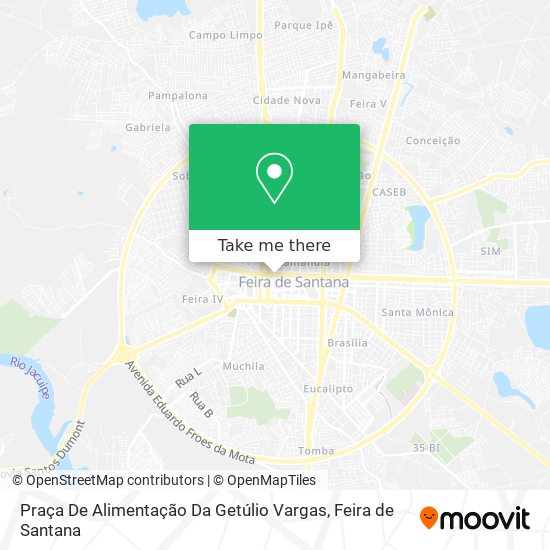 Mapa Praça De Alimentação Da Getúlio Vargas