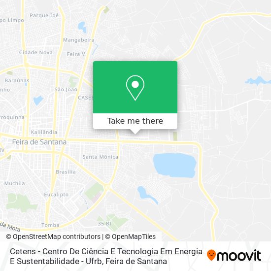 Mapa Cetens - Centro De Ciência E Tecnologia Em Energia E Sustentabilidade - Ufrb