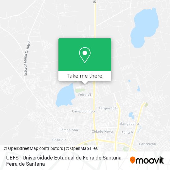 UEFS - Universidade Estadual de Feira de Santana map