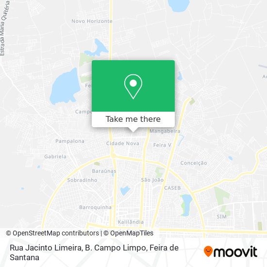 Mapa Rua Jacinto Limeira, B. Campo Limpo