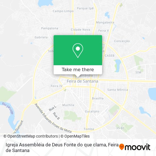 Igreja Assembléia de Deus Fonte do que clama map
