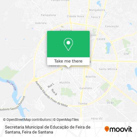 Secretaria Municipal de Educação de Feira de Santana map