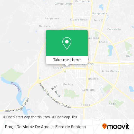 Praça Da Matriz De Amelia map