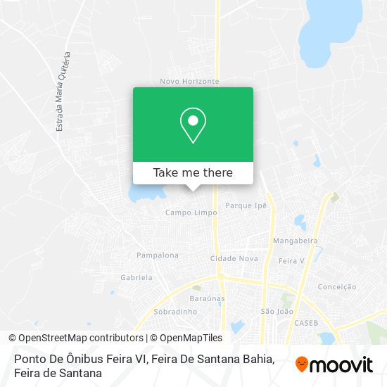 Mapa Ponto De Ônibus Feira VI, Feira De Santana Bahia