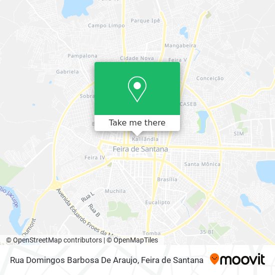 Mapa Rua Domingos Barbosa De Araujo