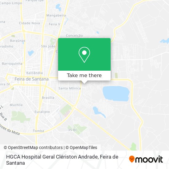 HGCA Hospital Geral Clériston Andrade map