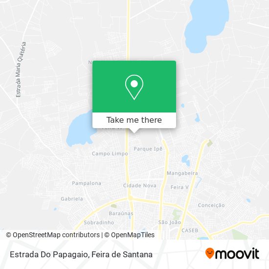 Estrada Do Papagaio map