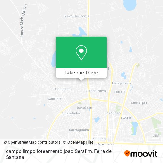 campo limpo loteamento joao Serafim map