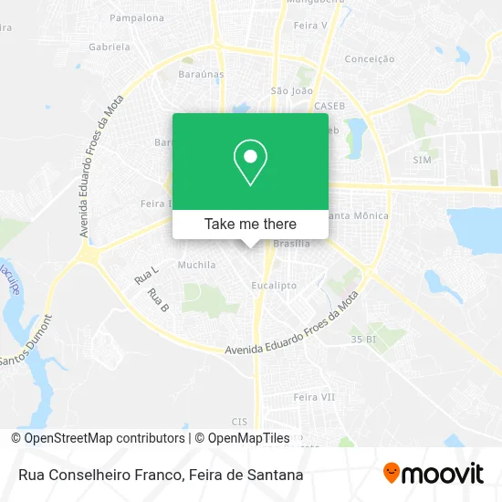 Rua Conselheiro Franco map