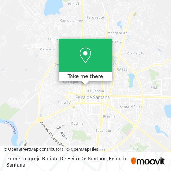 Primeira Igreja Batista De Feira De Santana map