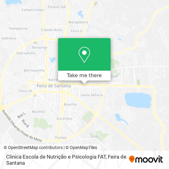 Clinica Escola de Nutrição e Psicologia FAT map