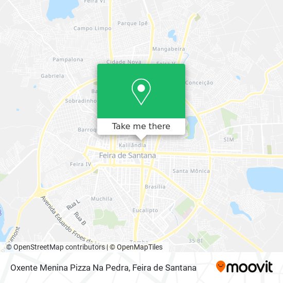 Oxente Menina Pizza Na Pedra map