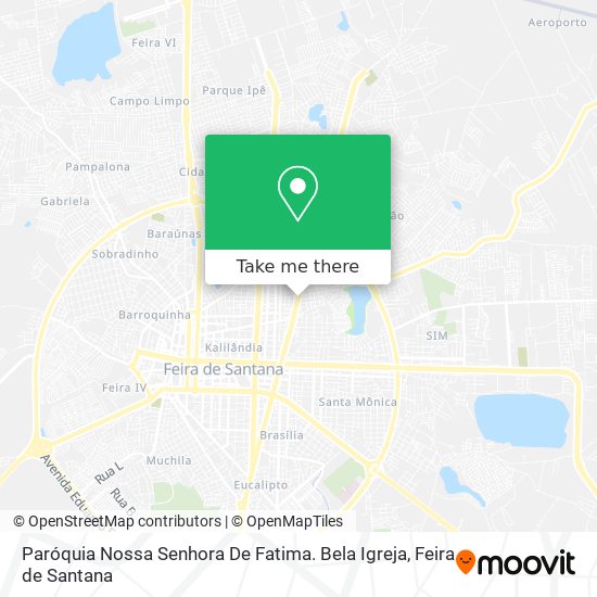 Mapa Paróquia Nossa Senhora De Fatima. Bela Igreja