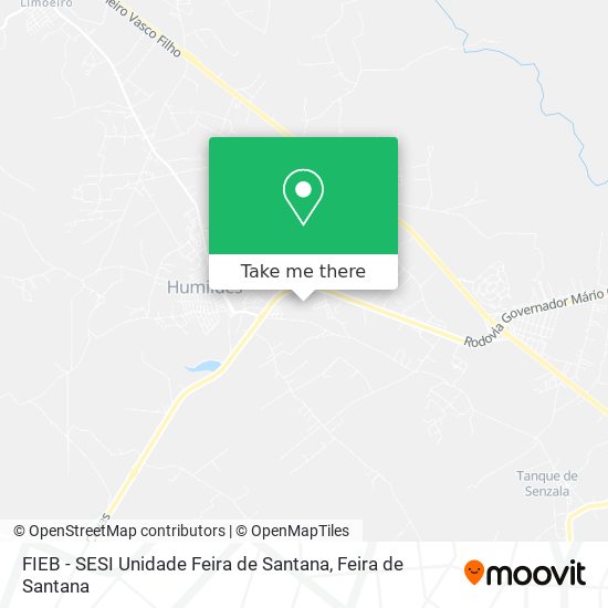 Mapa FIEB - SESI Unidade Feira de Santana