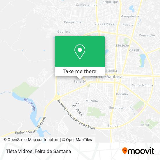 Tiêta Vidros map