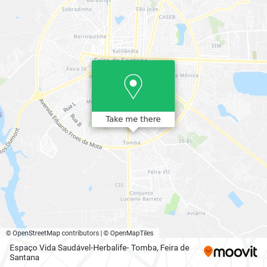 Espaço Vida Saudável-Herbalife- Tomba map