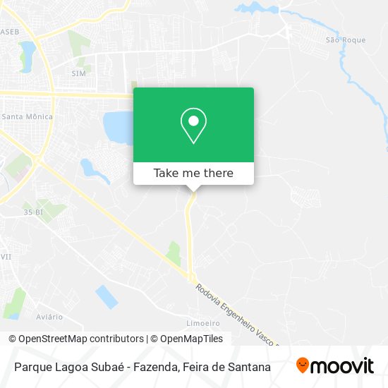 Parque Lagoa Subaé - Fazenda map