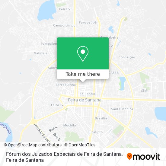 Fórum dos Juizados Especiais de Feira de Santana map