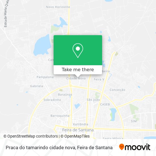 Praca do tamarindo cidade nova map