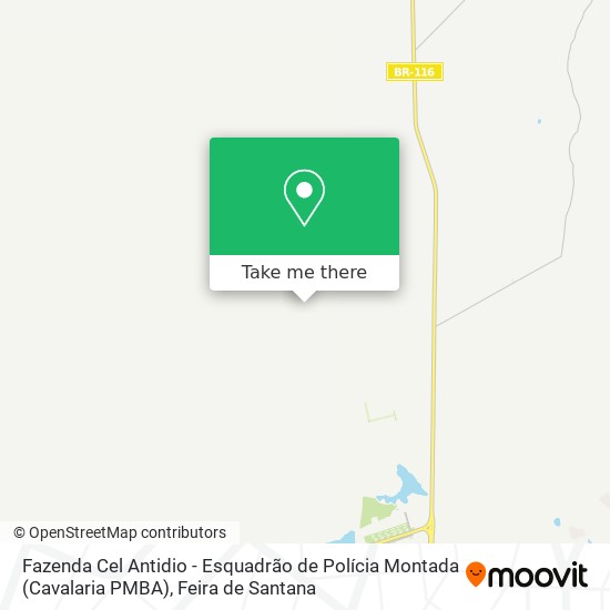 Fazenda Cel Antidio - Esquadrão de Polícia Montada (Cavalaria PMBA) map