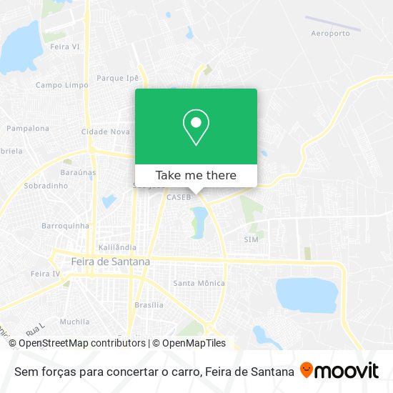 Sem forças para concertar o carro map