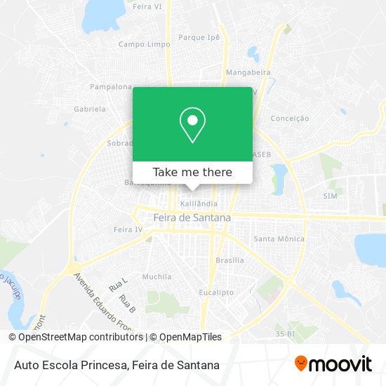 Auto Escola Princesa map