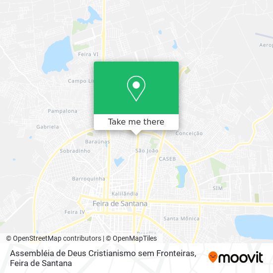 Assembléia de Deus Cristianismo sem Fronteiras map