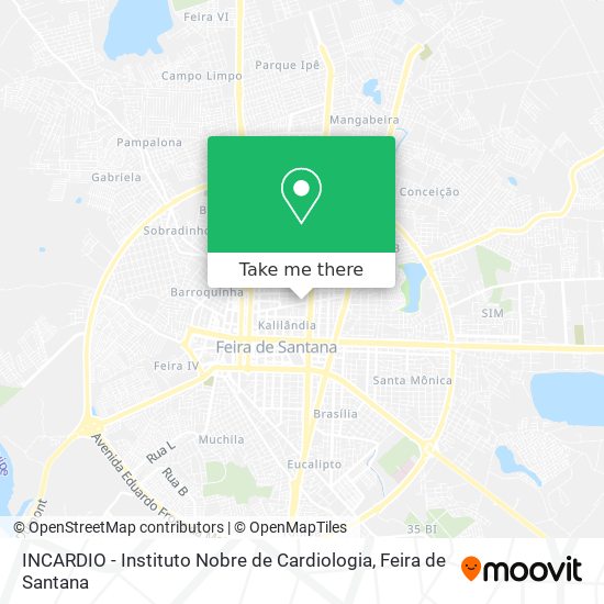 INCARDIO - Instituto Nobre de Cardiologia map