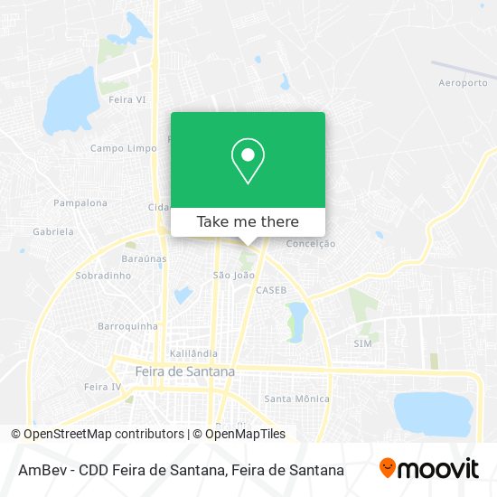 AmBev - CDD Feira de Santana map