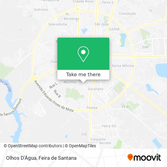 Olhos D'Água map