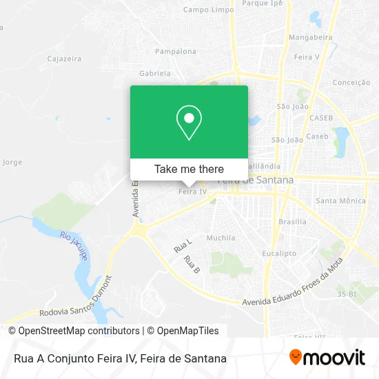 Rua A Conjunto Feira IV map